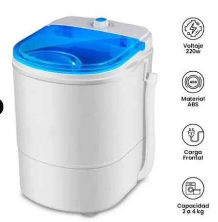 Mini Lavadora Eléctrica Portátil